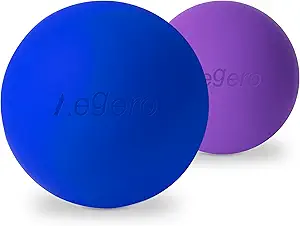 Massage Lacrosse Balls for Myofascial Release,Yoga Deep Tissue Massage,Trigger Point Therapy and Foot Plantar Fasciitis,Muscle Soreness Massager Ball (2Pack,Deep Blue and Purple) | Get Rid Of Muscle Pain,Massage Anywhere