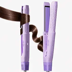 Tideway Hair Straightener, Dual Voltage Ceramic Travel Flat Iron Cool Air