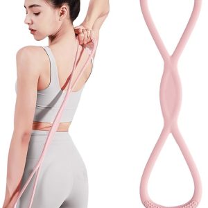 Figure 8 Resistance Band, Figure 8 Resistance Bands for Women Men,Resistance Band Figure for Working Out, Non-Slip Handles, Home Gym, Yoga & Physical Therapy