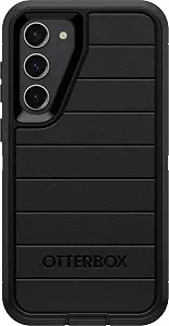 OtterBox Galaxy S23+ (Only) - Defender Series Case - Black, Rugged & Durable - with Port Protection - Case Only - Microbial Defense Protection - Non-Retail Packaging