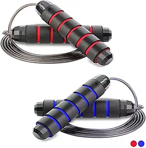 Redify Adjustable Jump Rope,Jump Ropes for Fitness for Men Women | Workout and Exercise,Cardio,Boxing,Weight Loss,Speed Rope,Slim Body at Home School Gym,Suitable for All Ages