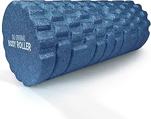 The Original Body Roller High Density Foam Roller for Exercise & Recovery | Firm, Patented Texture is ideal for pre- and post- workout massages, Trigger Point Relief, Physical Therapy, and Back Pain