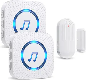 Door Chime Alarm When Open for Kids Safety, Home and Business | Get an instant chime or alarm when a door opens, with 26 tones and adjustable volume for kids safety, home, and business.