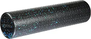 Amazon Basics High Density Foam Roller for Exercise and Recovery, 24 Inches, Blue Speckled